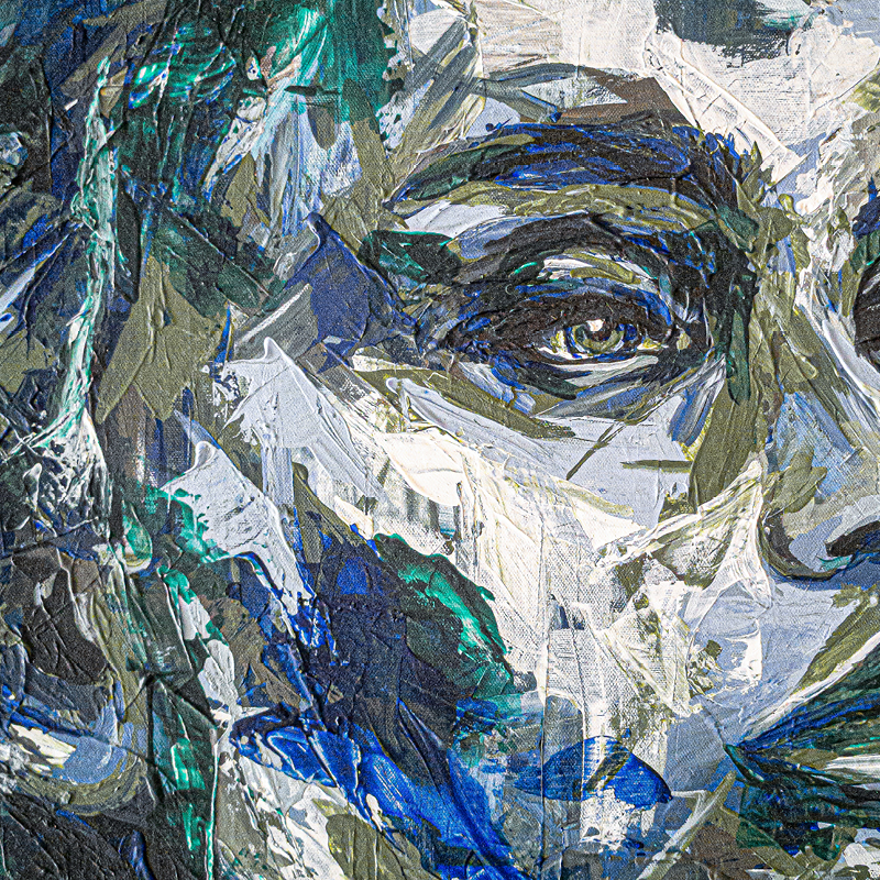 Details der Auftragsmalerei von Carolyn Mielke