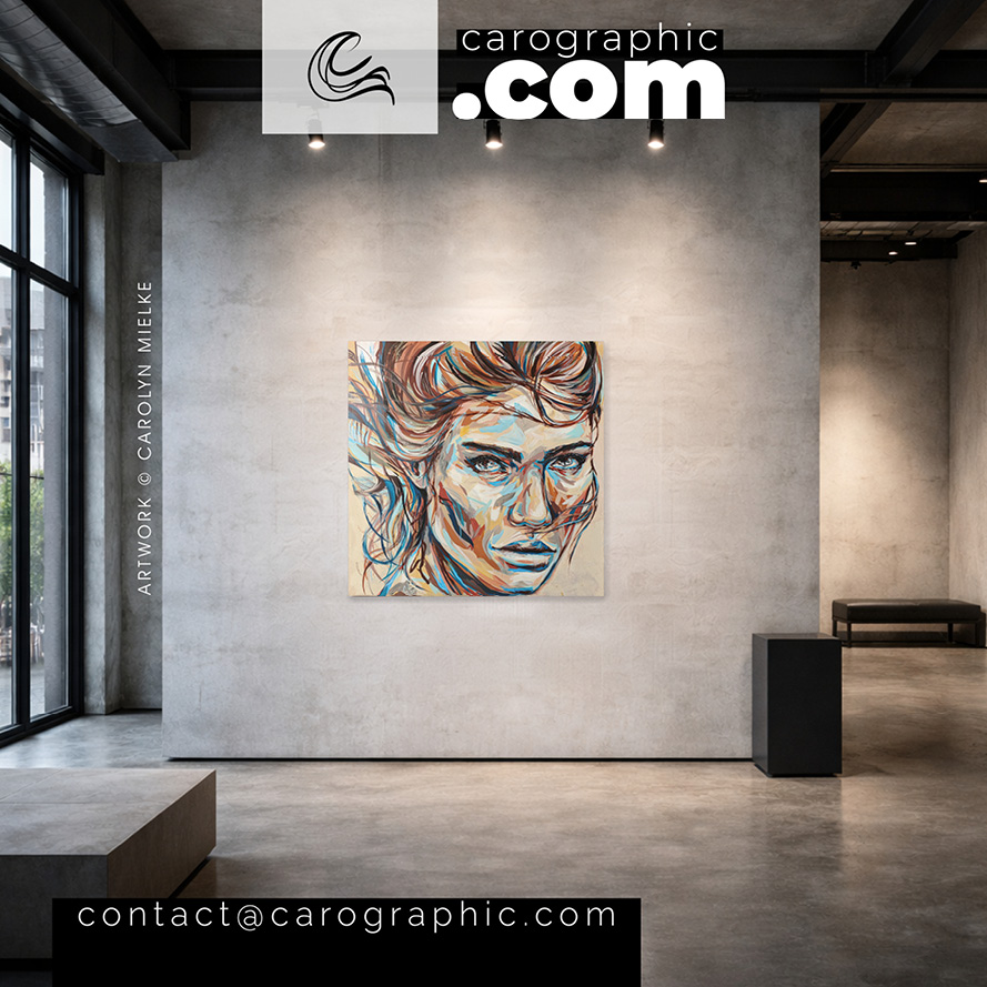 Großformatiges Original-Acrylgemälde im Wohnraum – Kunst im Raum