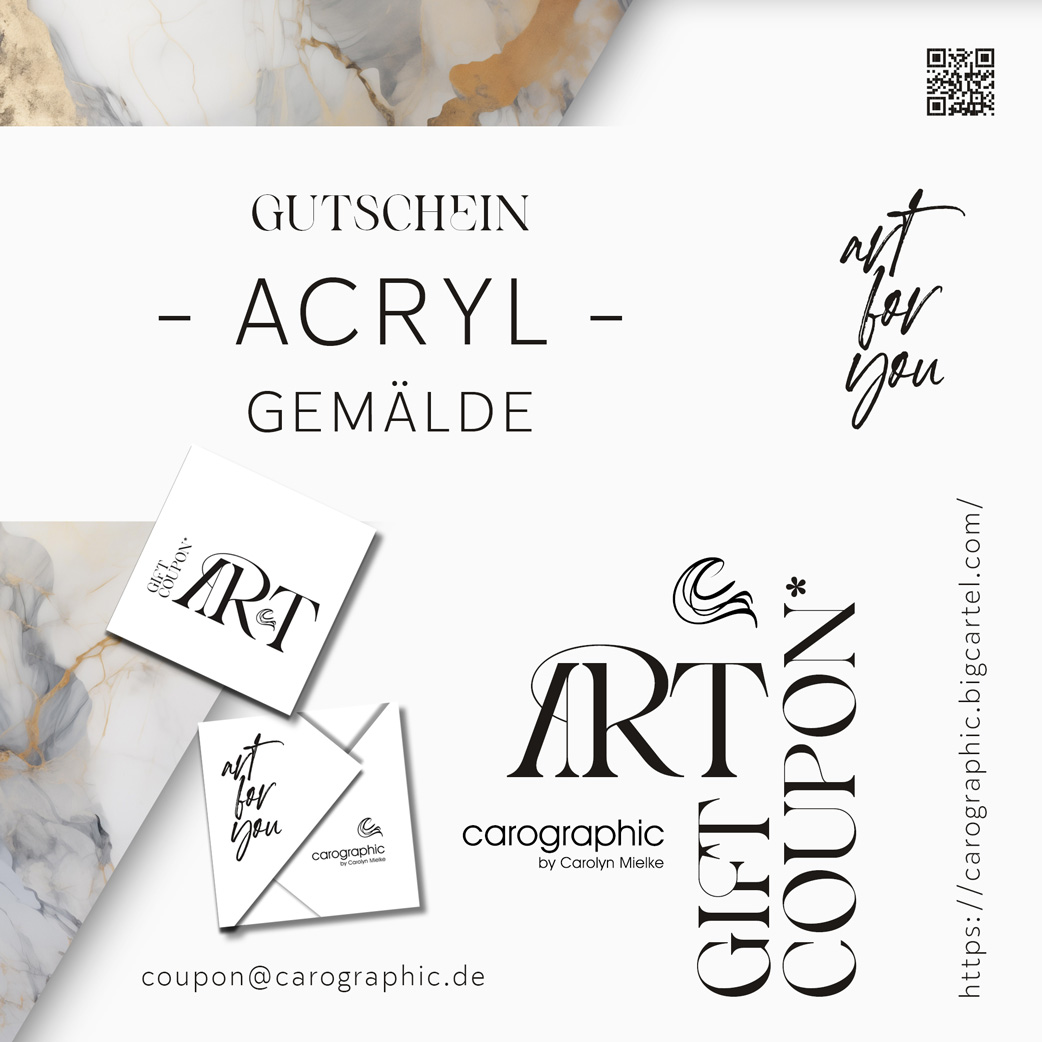 Acryl Gemälde Gutschein – Großformat Auftragsmalerei auf Leinwand