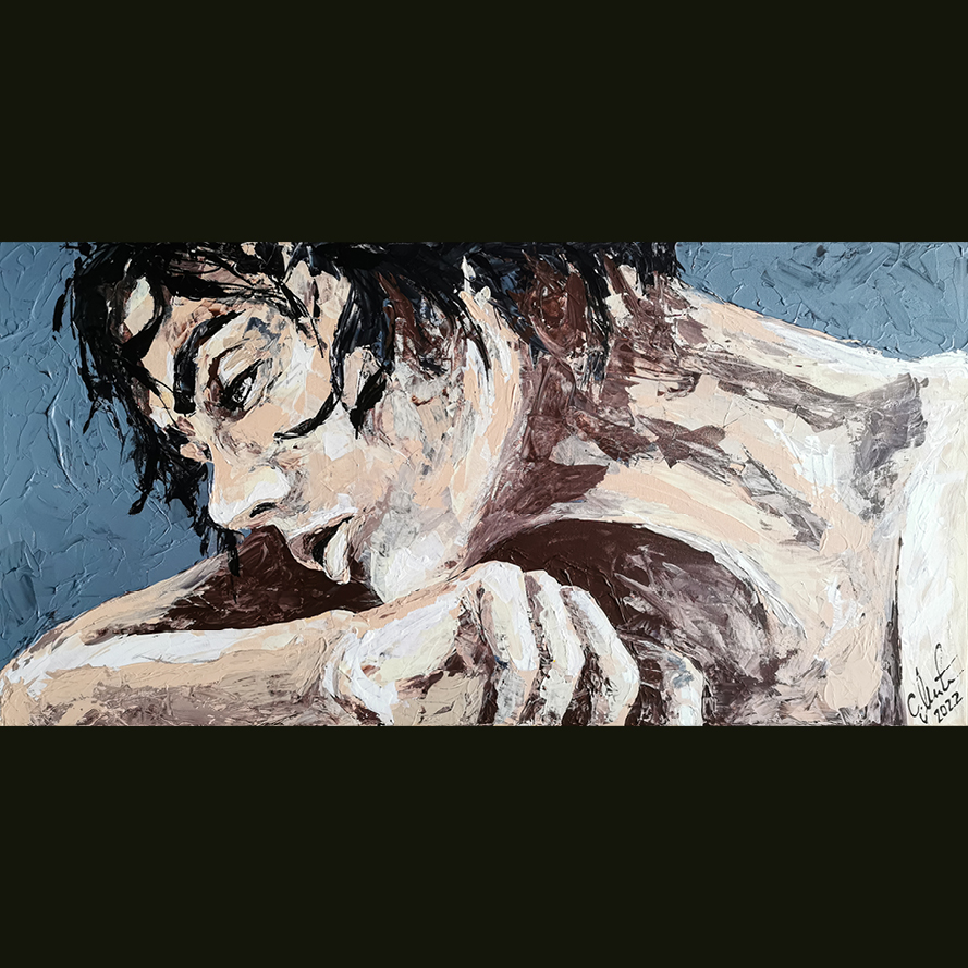 Originalkunstwerk „Cybele“ – Acryl auf Leinwand (2022), 100x50 cm